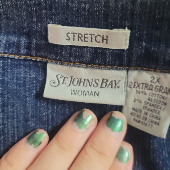 St. John's Bay Women's Blue Jean Jacket - Picture 8 of 10